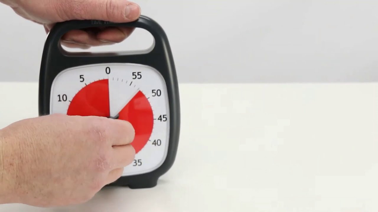 Time Timer® PLUS 60 min (must) - Pilt 3
