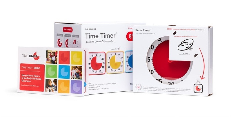 Time Timer® Keskmine - 3 põhivärvi ühes komplektis - Pilt 3